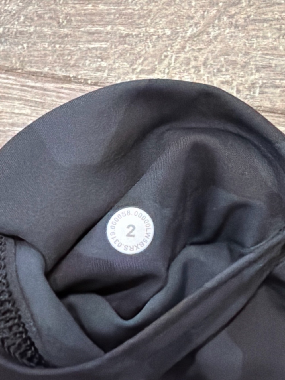 Lululemon 🖤 Fast and Free Tight in Black Camo - Size 2 NWOT - Picture 6 of 7